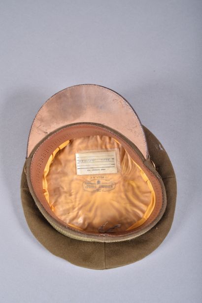 US- Casquette d’officier en laine, avec bandeau...