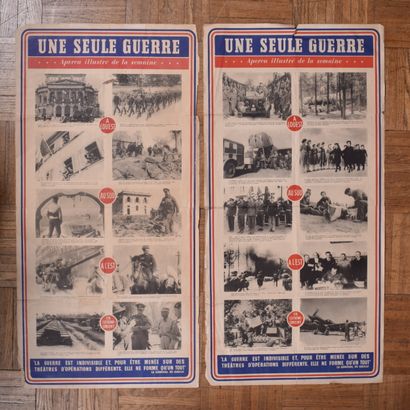 Deux affiches « Une seule guerre. Aperçu...