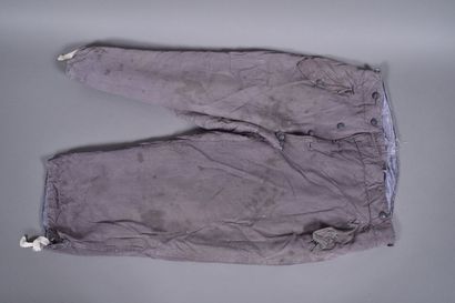 All- Pantalon hiver en drap gris bleuté,...