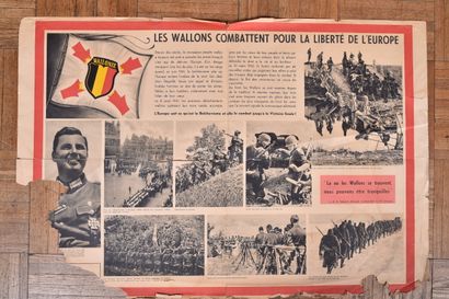 Affiche de propagande pour la Légion Wallonie...