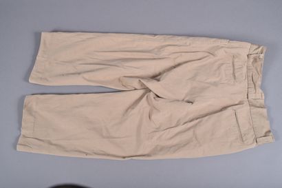 Fr-Pantalon en toile beige modèle 1941, à...