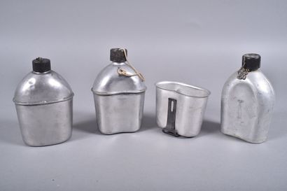 US-Trois bidons M-1910 : un en alu AGM Co...