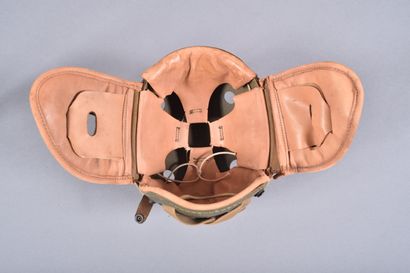 US- Casque de tankiste M-1938 en fibre vulcanisée...