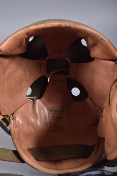 US- Casque de tankiste M-1938 en fibre vulcanisée...