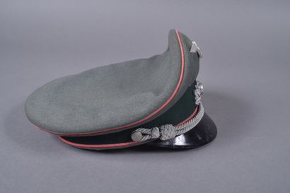 ALL. Casquette d’officier Panzer. En drap...