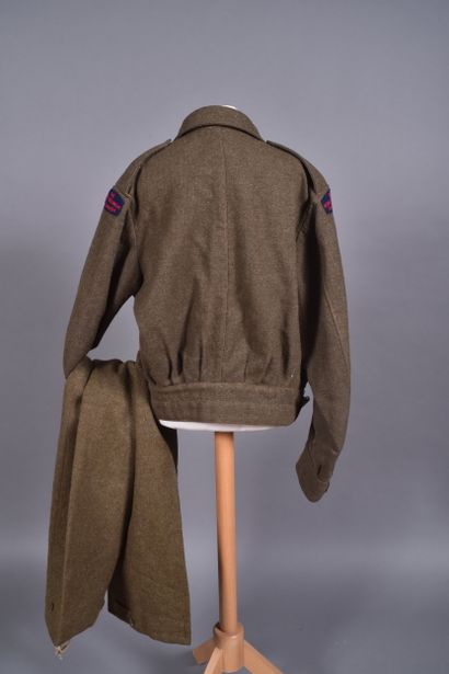 Can- Uniforme Battle dress canadien en laine...