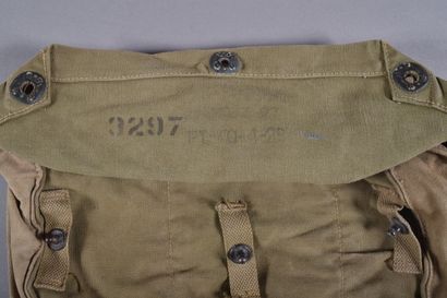 US- Musette M6 de masque à gaz, en toile...