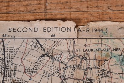 Carte d’état-major d’origine anglo-américaine...