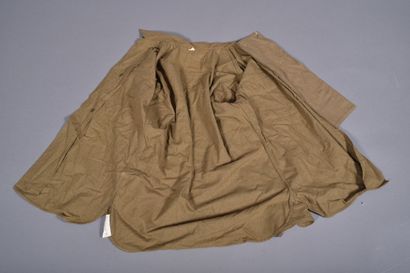 US- Chemise en laine moutarde, avec rabat...