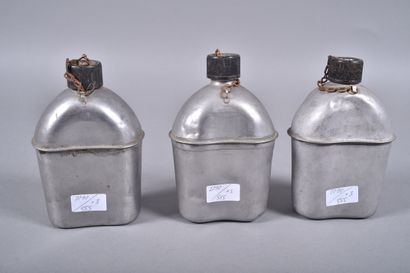 US-Trois bidons M-1910 en inox : Vollrath...