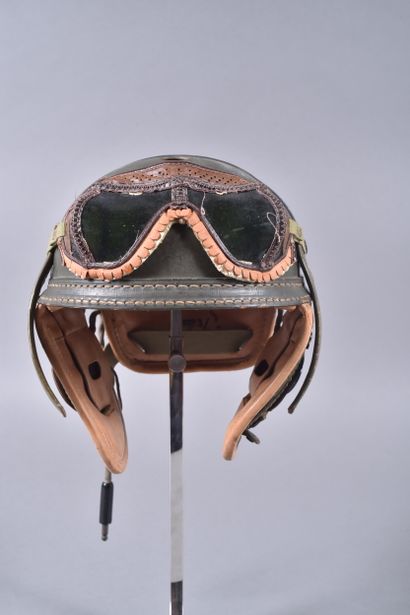 US- Casque de tankiste M-1938 en fibre vulcanisée...