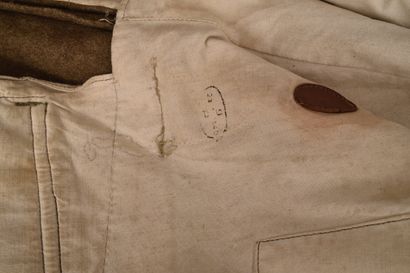 Fr- Capote modèle 1938 en drap de laine kaki,...