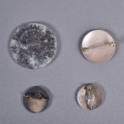 ALL. Set of 4 badges including red cross...