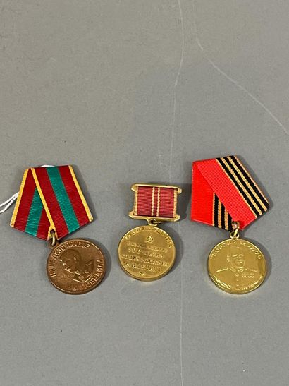 USSR. Set of three items including: a medal...