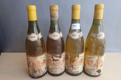 4 bouteilles Meursault 1989 Domaine des Hautes...