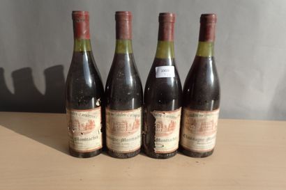 4 bouteilles Chassagne Montrachet Dom. Des...
