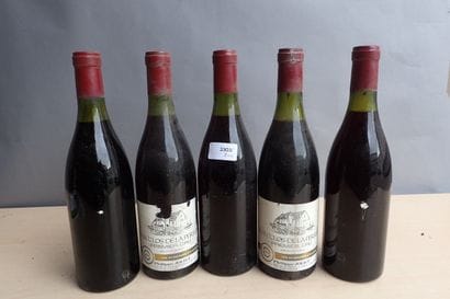 5 bouteilles Fixin Clos de la Perrière 1er...