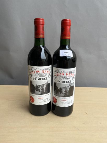 2 bouteilles dont 1 bouteille Clos René 1985...