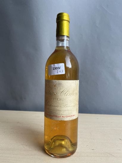 1 bouteille Château Climens 1989 Sauternes,...