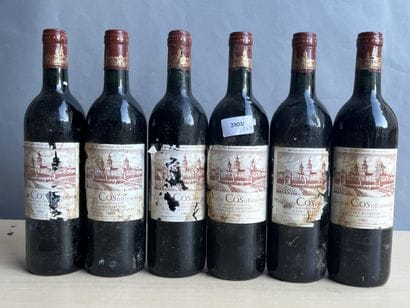 6 bouteilles Château Cos d'Estournel 1986...