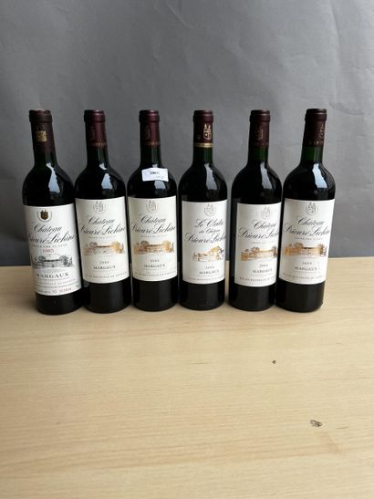 6 bouteilles dont 1 bouteille Château Prieuré...