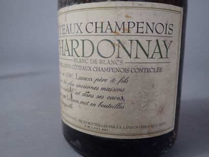 4 bouteilles Côteaux Champenois Chardonnay...