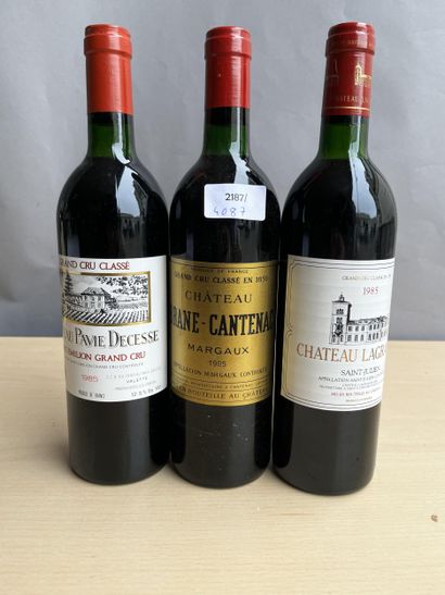 3 bouteilles dont 1 bouteille Château Brane...