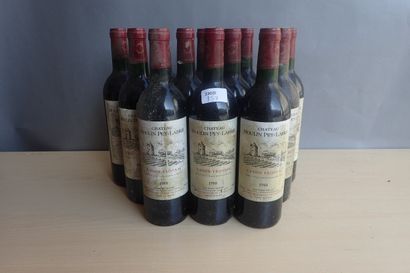 12 bouteilles Château Moulin Pey Labrie 1988...
