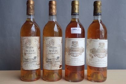 4 bouteilles : 2 bouteilles Château Coutet...