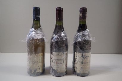 3 bouteilles dont 1 bouteille Châteauneuf...