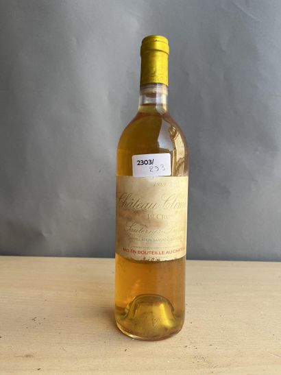 1 bouteille Château Climens 1989 Sauternes,...