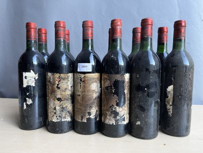 12 bouteilles Château Gazin 1986 Pomerol,...