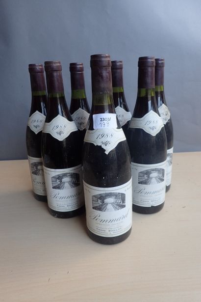 8 bouteilles Pommard 1988 Pierre Boillot,...
