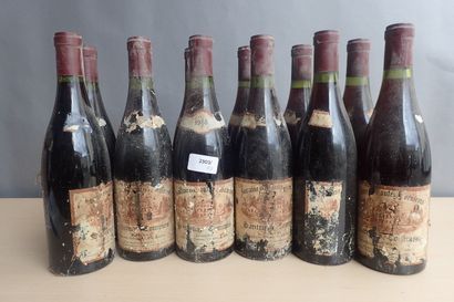 12 bouteilles Santenay Commes 1er Cru 1988...