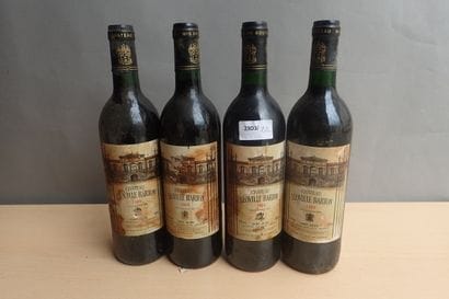 4 bouteilles Château Léoville Barton 1989...