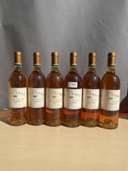 6 bouteilles Château Rieussec 1990 Sauternes,...