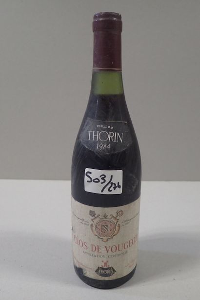 1 bouteille Clos de Vougeot 1984 Thorin,...