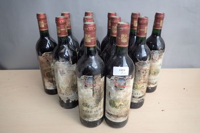 12 bouteilles Château Siran 1990 Margaux,...