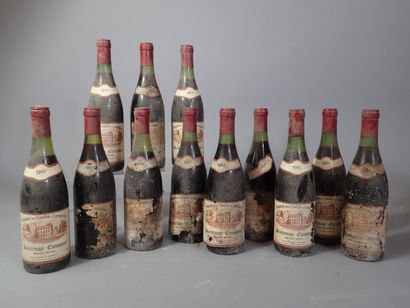 12 bouteilles Santenay Commes 1981 Domaine...