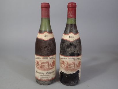 2 bouteilles Santenay Commes 1981 Domaine...