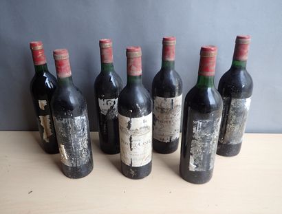7 bouteilles Château Pontet Canet 1982 Pauillac,...