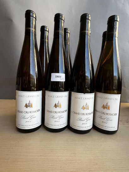 8 bouteilles Alsace Pinot Gris Grand Cru...