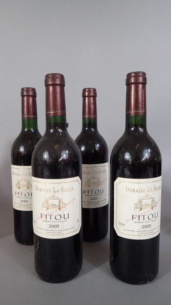 4 bouteilles Domaine La Serre Fitou 2001,...