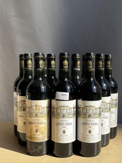 6 bouteilles Château Léoville Barton 1990...