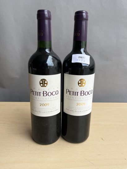 2 bouteilles Château Petit Bocq 2009 Saint...