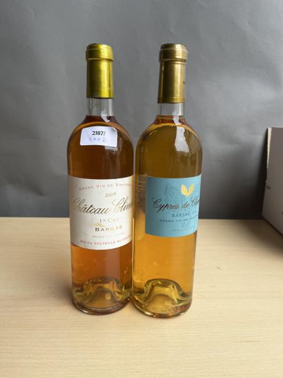 2 bouteilles dont 1 bouteille Château Climens...