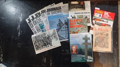 Lot de revues et livres sur les deux guerres...