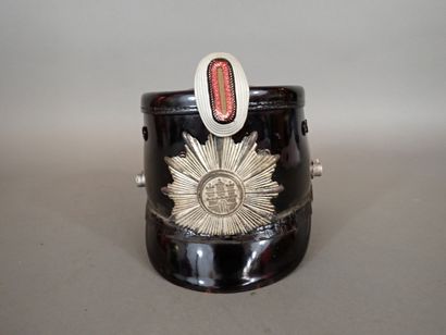 Shako de la police Allemande, ville de Hambourg,...