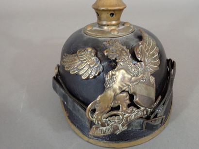 Casque à pointe Badois modèle 1895. Bombe...