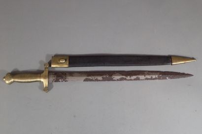 Glaive de pompier type 1831. Poignée an laiton...